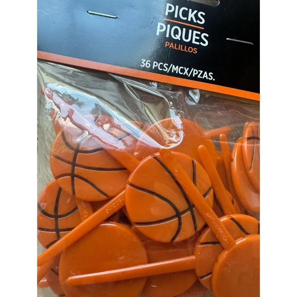 Basketball Birthday Party Supplies Lot 116pc Plates Cups Napkins Cupcake Picks